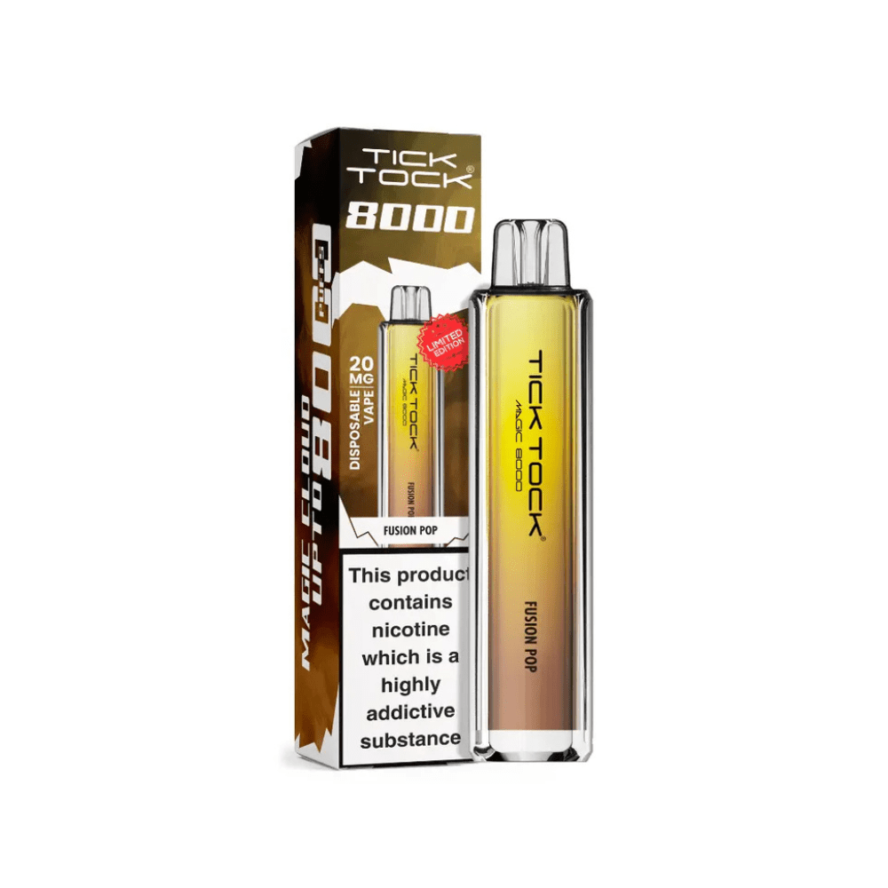 Tick Tock Magic 8000 Puffs Prefilled Pod Kit - Eliquid Base - Fusion Pop