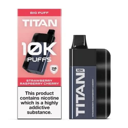 Titan 10000 Disposable Vape  Device 20MG  - Strawberry Raspberry Cherry