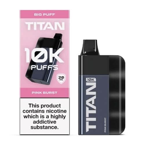 Titan 10000 Disposable Vape  Device 20MG - Pink Burst