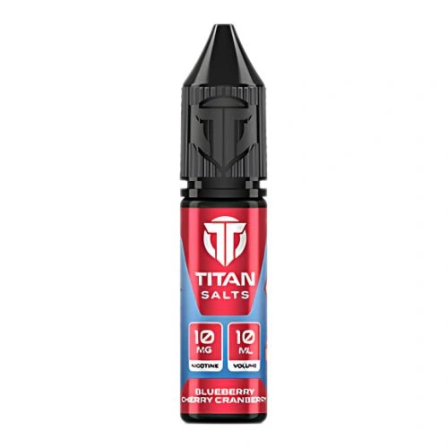 Titan Nic Salt 10ML - Pack of 10 - Eliquid Base - Blueberry Cherry Cranberry