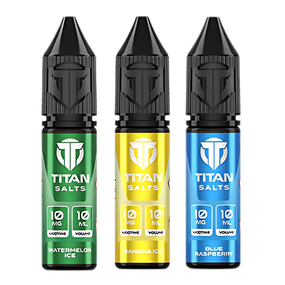 Titan Nic Salt 10ML - Pack of 10 - Eliquid Base - Banana Ice