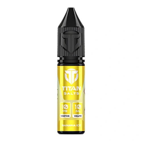 Titan Nic Salt 10ML - Pack of 10 - Eliquid Base - Banana Ice
