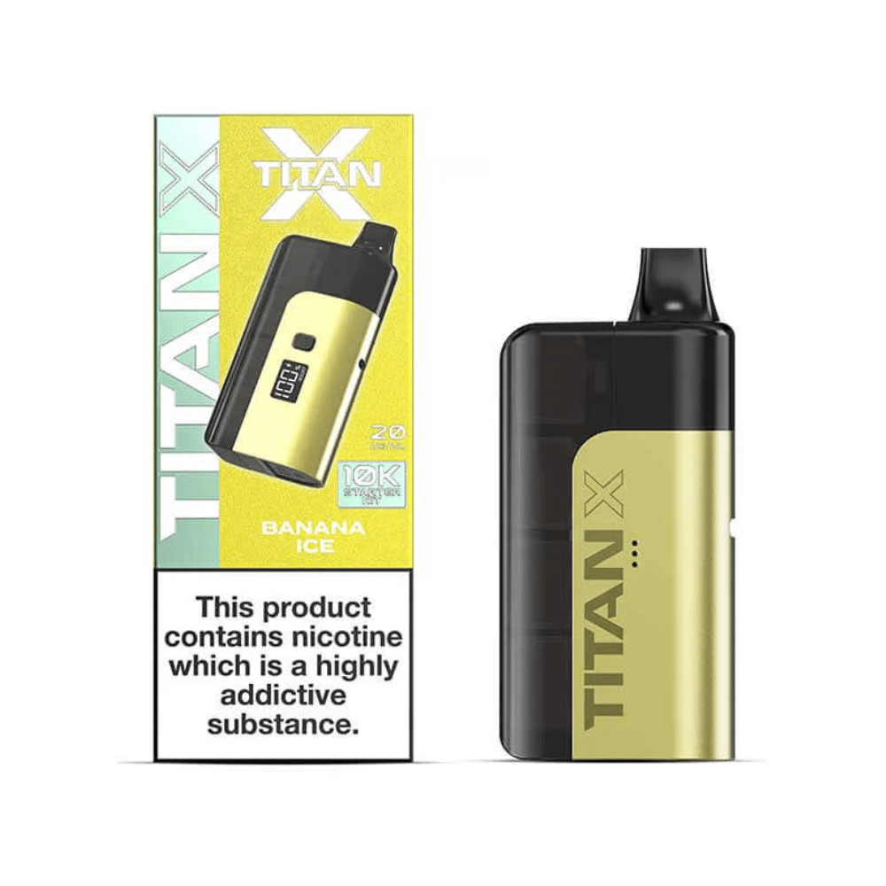 Titan X Prefilled Pod Vape Kit - Eliquid Base - Banana Ice