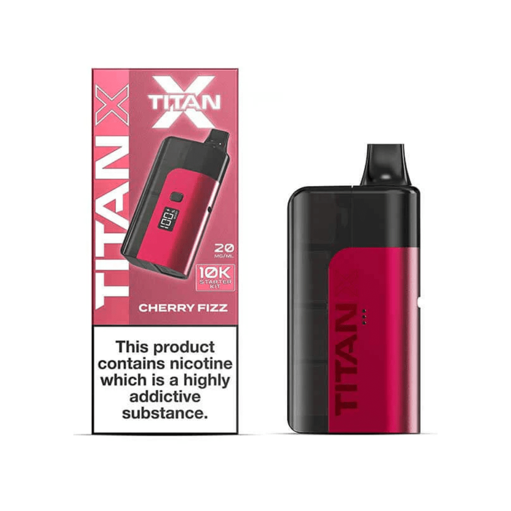 Titan X Prefilled Pod Vape Kit - Eliquid Base - Cherry Fizz
