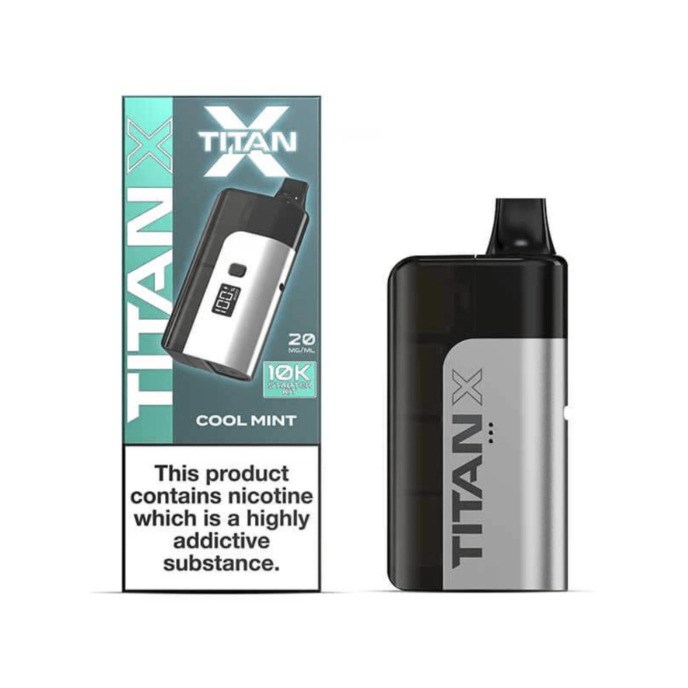 Titan X Prefilled Pod Vape Kit - Eliquid Base - Cool Mint