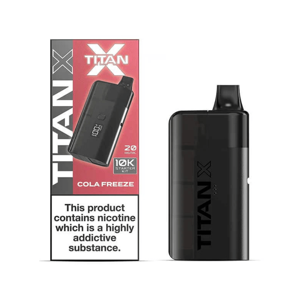 Titan X Prefilled Pod Vape Kit - Eliquid Base - Cola Freeze