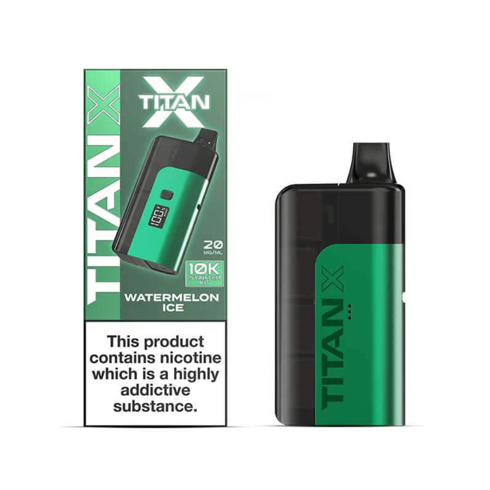 Titan X Prefilled Pod Vape Kit - Eliquid Base - Watermelon Ice