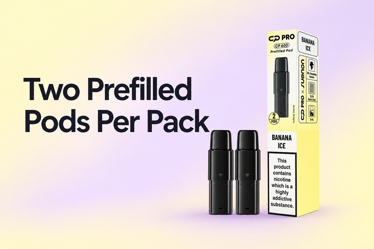 Two Prefilled Pods Per Pack