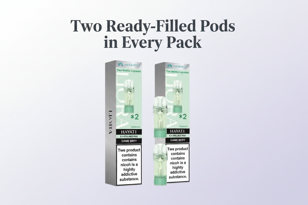 Two Ready-Filled Pods in Every Pack
