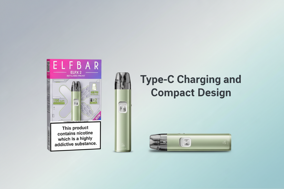 Type-C Charging and Compact Design