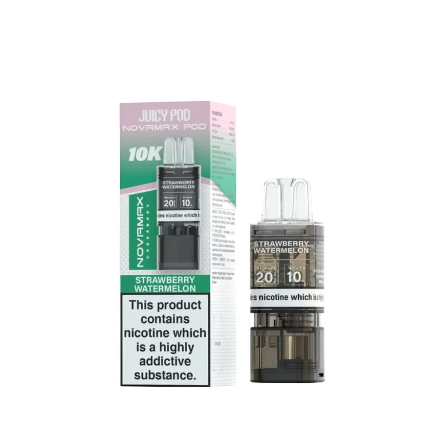 Juicy Pod Novamax 10K Prefilled Pods+ Refill Container|3.99 Eliquid Base Juicy Pod Novamax 10K Prefilled Pods+ Refill Container|3.99 Eliquid Base