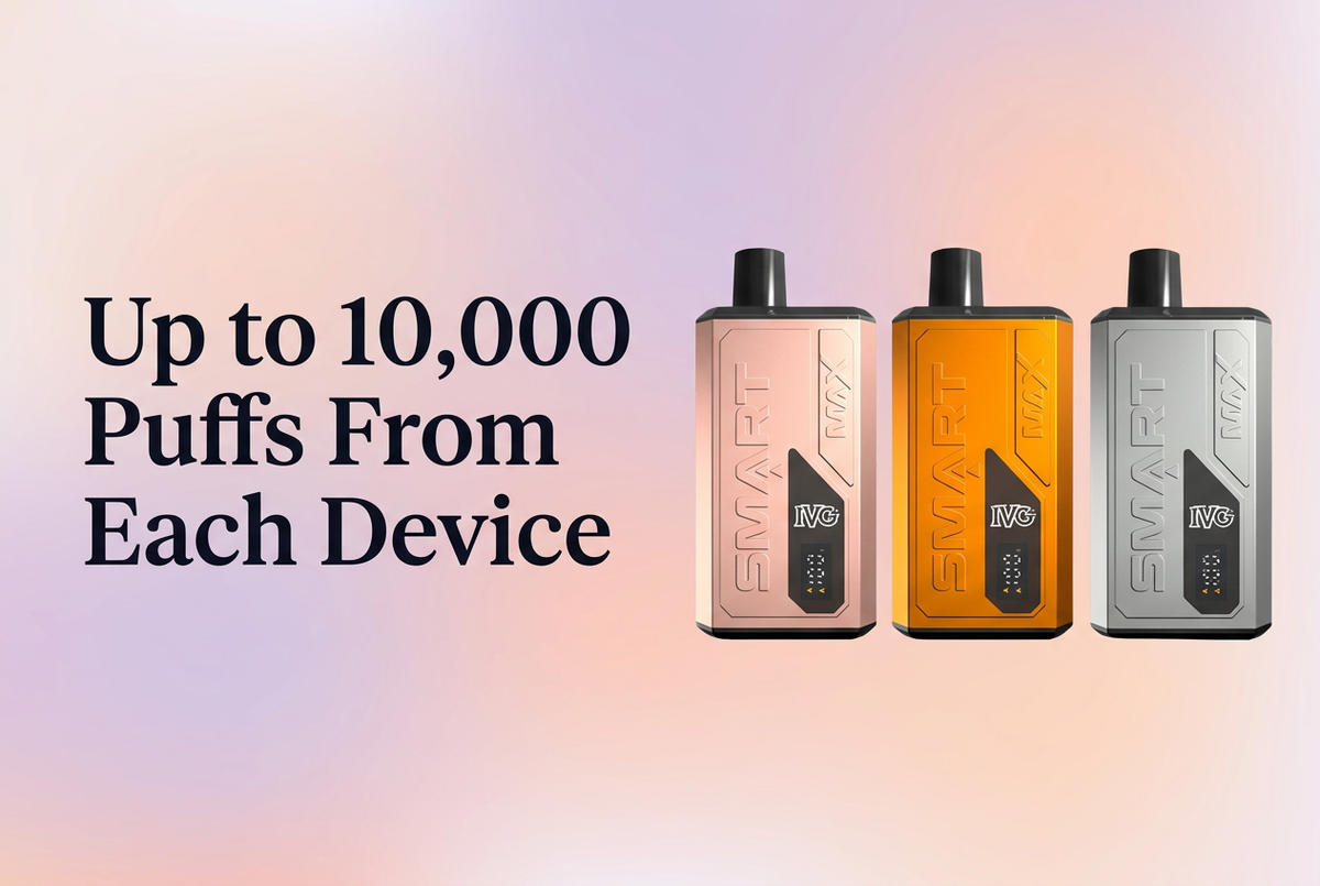 Up to 10,000 Puffs From Each Device