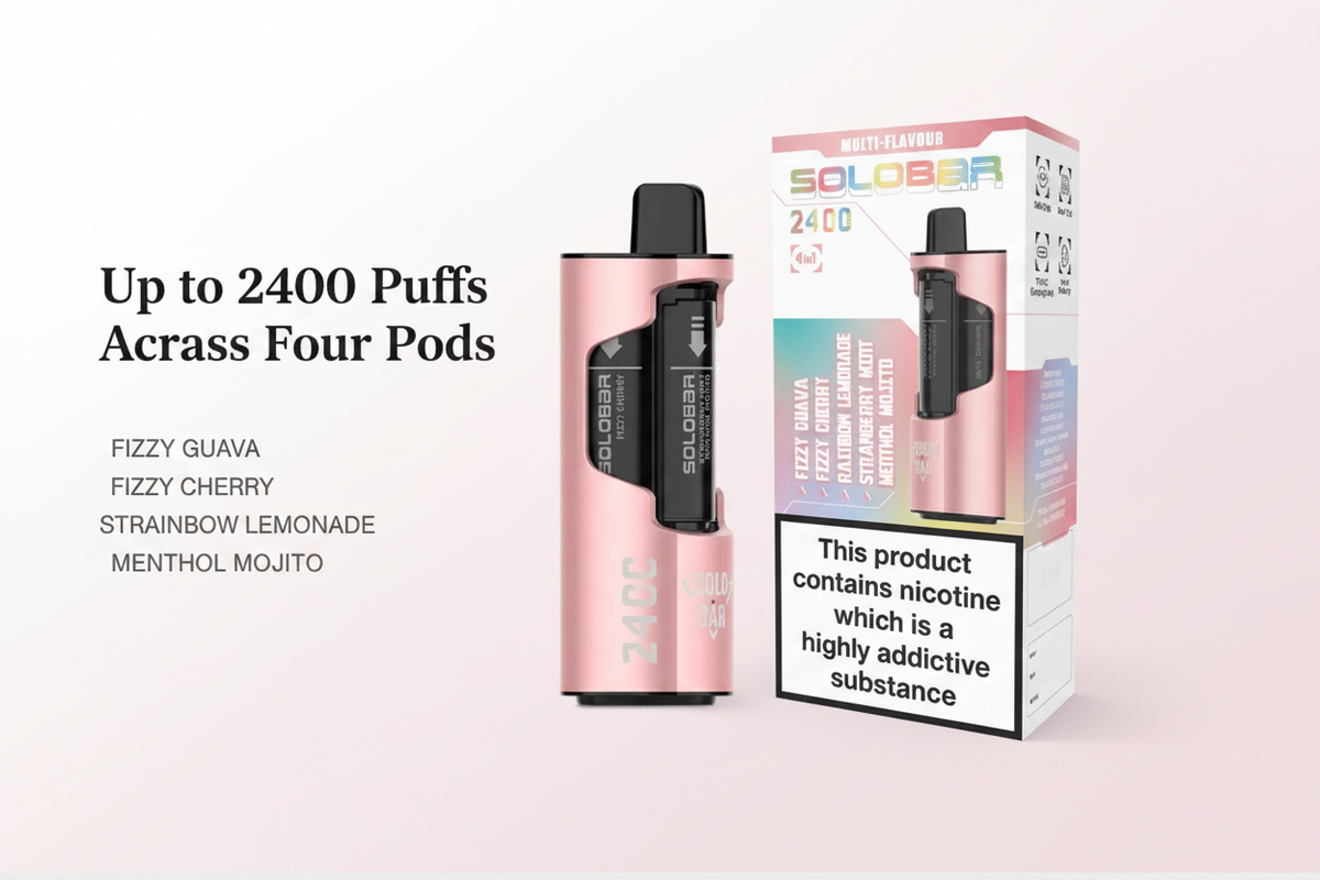 Up to 2400 Puffs Across Four Pods