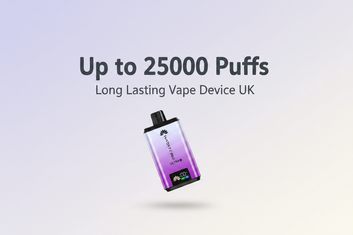 Up to 25000 Puffs – Long Lasting Vape Device UK