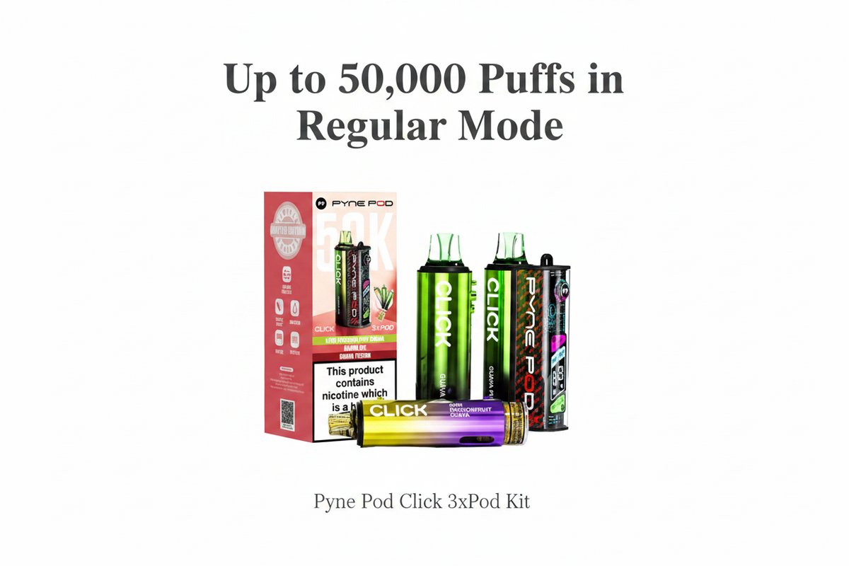 Up to 50,000 Puffs in Regular Mode