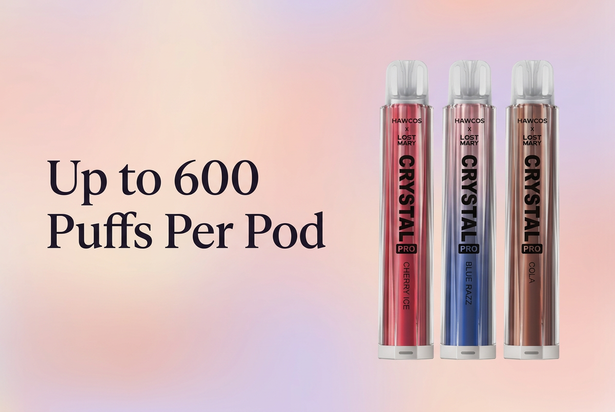 Up to 600 Puffs Per Pod