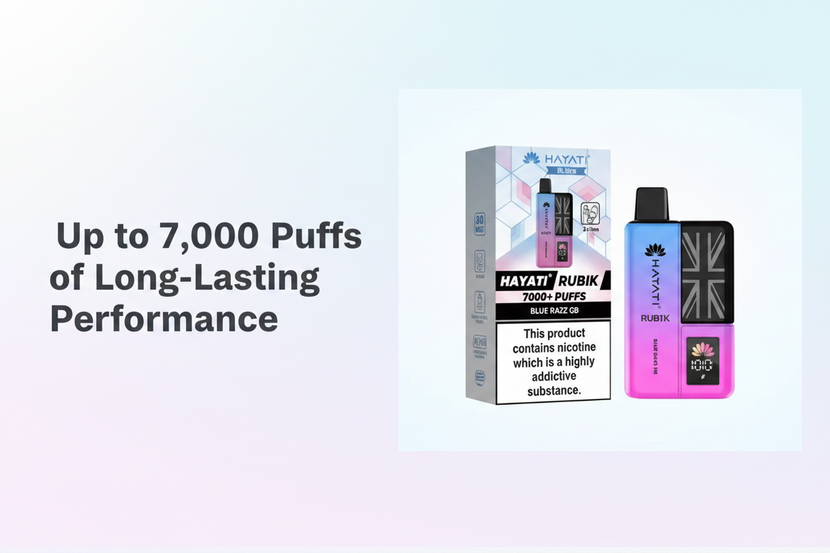 Up to 7,000 Puffs of Long-Lasting Performance