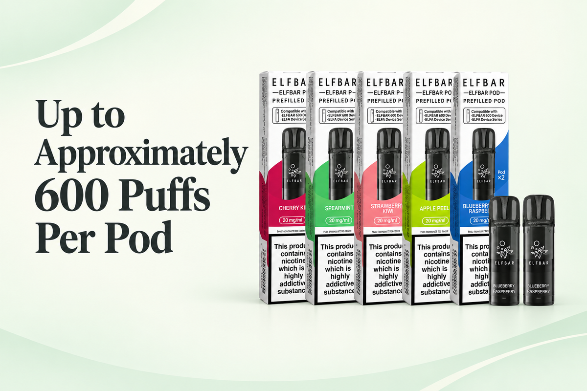 Up to Approximately 600 Puffs Per Pod