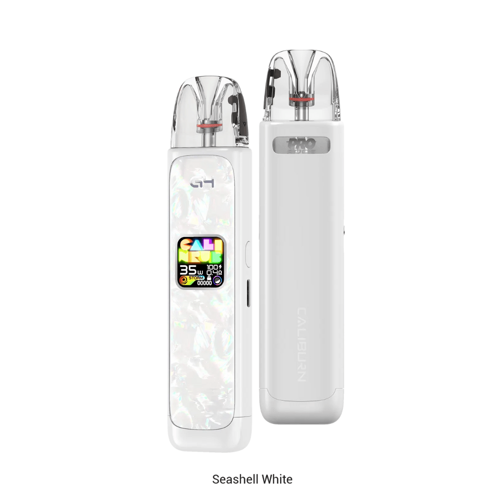 Uwell Caliburn G4 Pod Kit - Eliquid Base - Seashell White