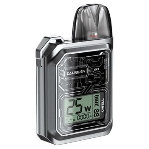 Uwell Caliburn GK3 Kit - Eliquid Base - Silver