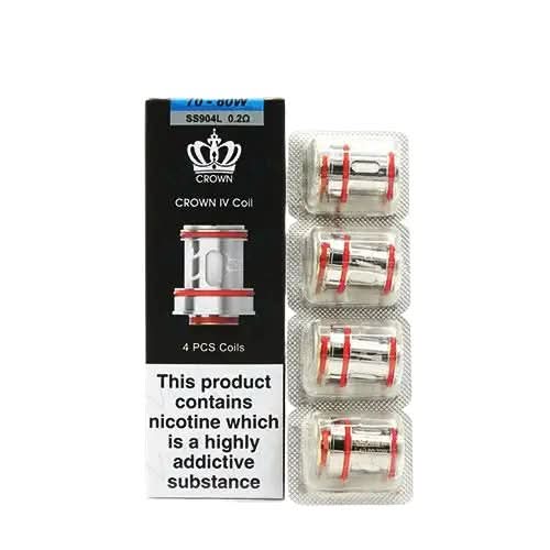 UWELL CROWN 4 REPLACEMENT COILS ( Pack of 4 ) - 0.2 ohm