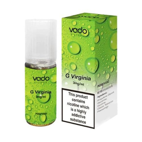 Vado 10ml E-Liquid - Pack of 10 - Eliquid Base-G Virginia