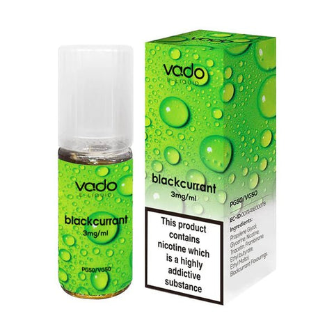 Vado 10ml E-Liquid - Pack of 10 - Eliquid Base-Blackcurrant
