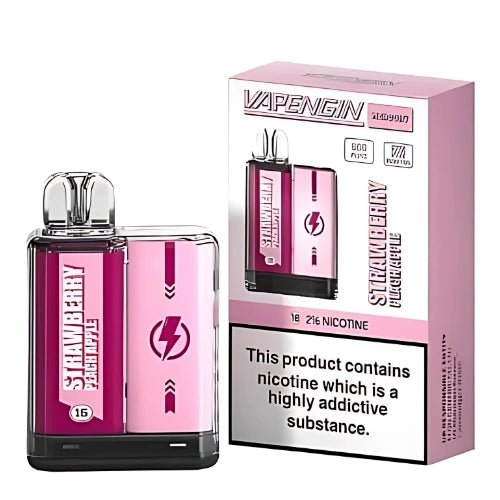 Vapengin Mercury 600 Puff Disposable Device - 20MG - Eliquid Base - Strawberry Peach Apple