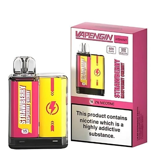 Vapengin Mercury 600 Puff Disposable Device - 20MG - Eliquid Base - Strawberry Peach Apple