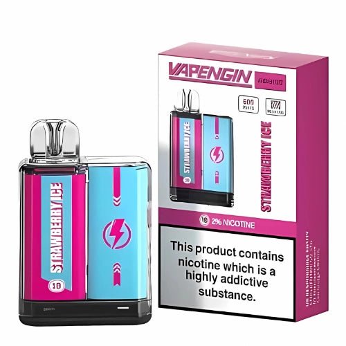Vapengin Mercury 600 Puff Disposable Device - 20MG - Eliquid Base - Strawberry Ice