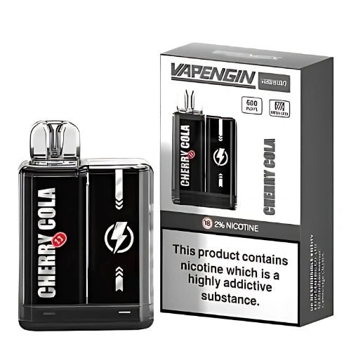 Vapengin Mercury 600 Puff Disposable Device - 20MG - Eliquid Base - Cherry Cola