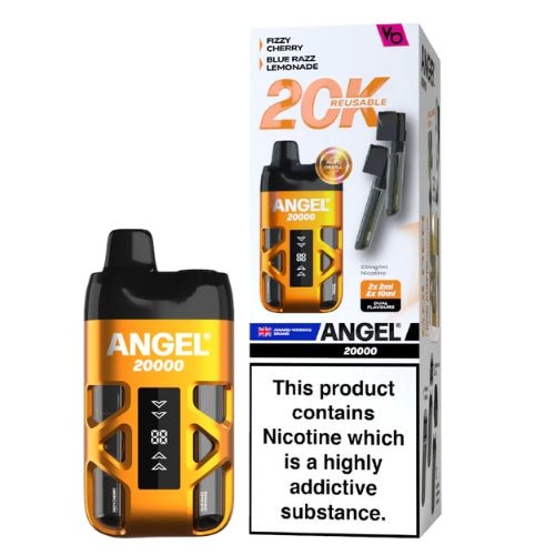 Vapes Bar Angel 20000 Disposable Device  20MG, Fizzy Cherry , Blue Razz Lemonade