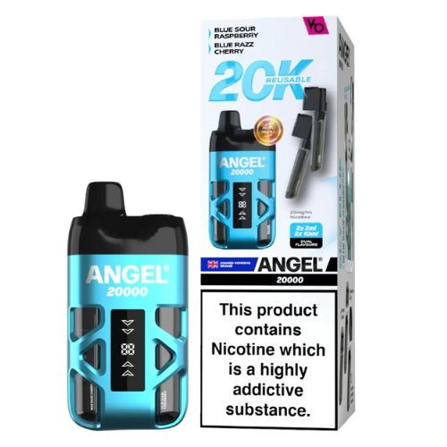 Vapes Bar Angel 20000 Disposable Device  20MG,  Blue Sour Raspberry , Blue Razz Cherry