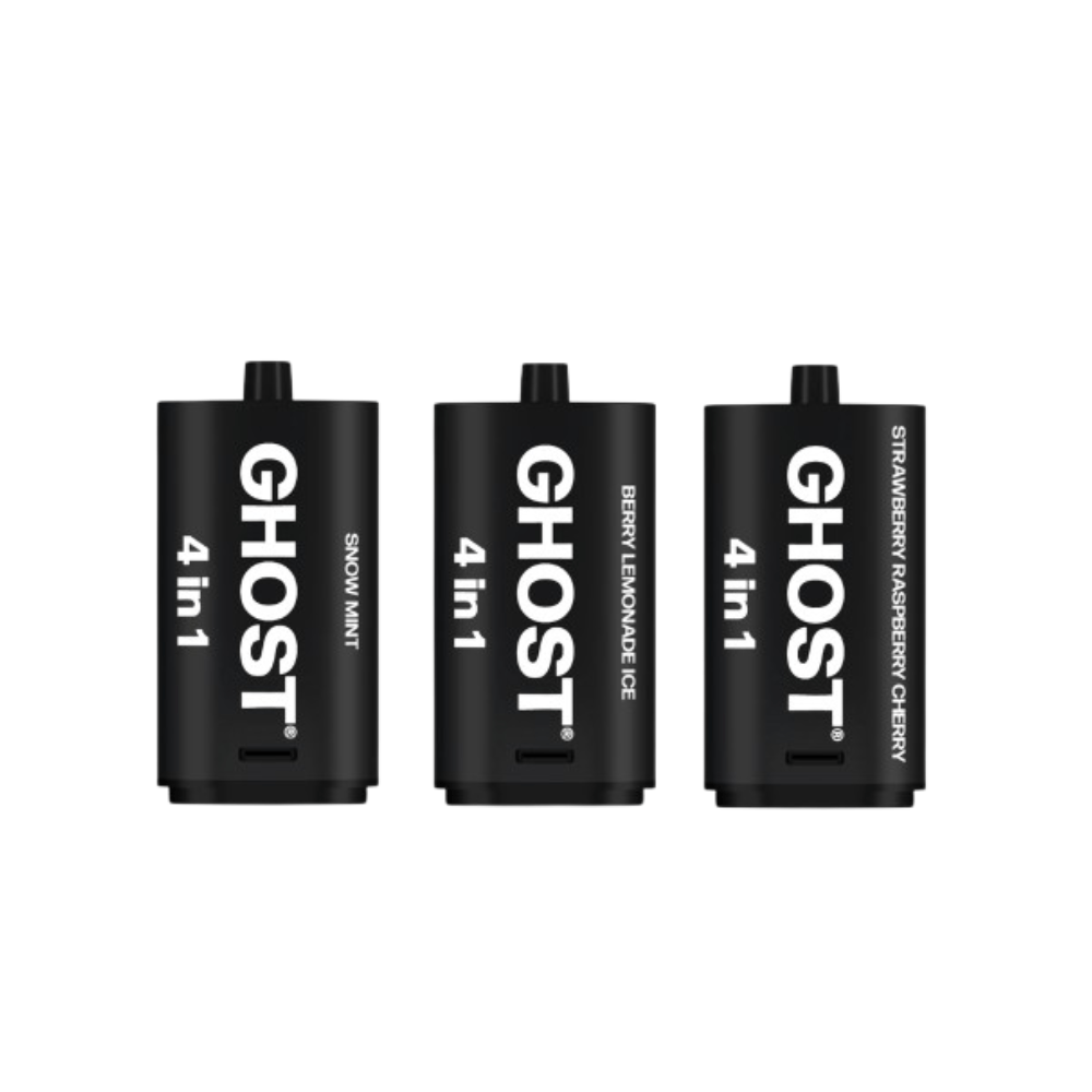Vapes Bar Ghost 4 - in - 1 Refill Pods - Eliquid Base - Banana Edition