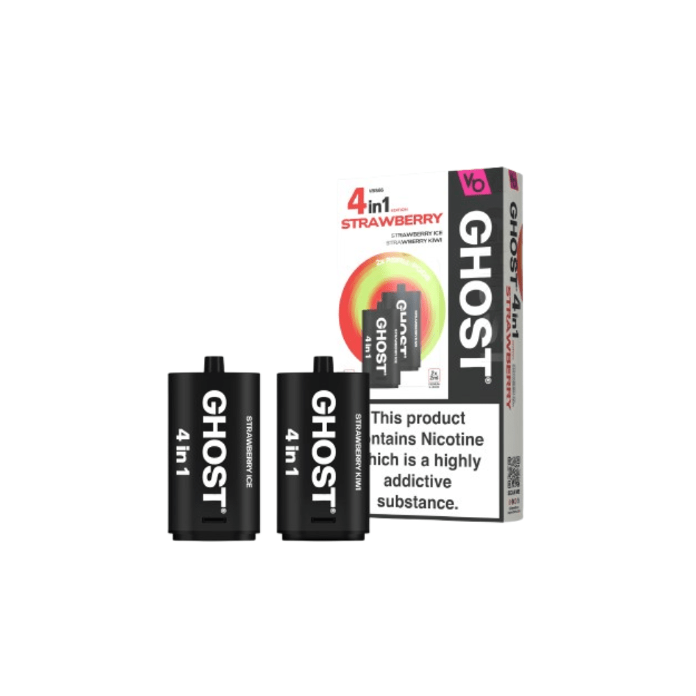 Vapes Bar Ghost 4 - in - 1 Refill Pods - Eliquid Base - Tobacco Edition