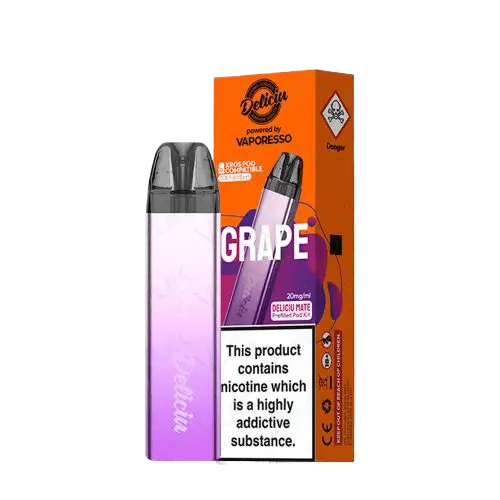 Vaporesso Deliciu Mate Vape Pod Kit - Eliquid Base - Grape