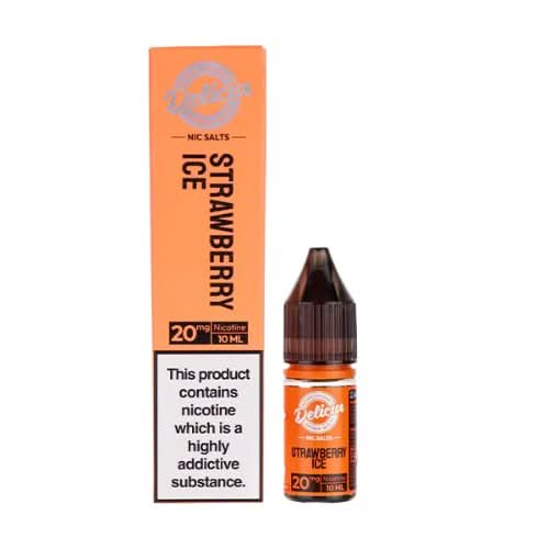 Vaporesso Deliciu Nic Salts 10ml - Pack Of 10 - Eliquid Base - Strawberry Ice