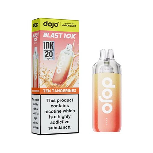 Vaporesso Dojo Blast 10k Puff Disposable Vape Pod Device - Eliquid Base - Ten Tangerines
