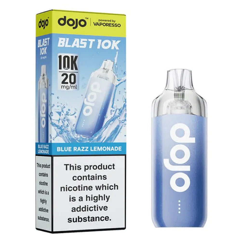 Vaporesso Dojo Blast 10k Puff Disposable Vape Pod Device - Eliquid Base - Blue Razz Lemonade