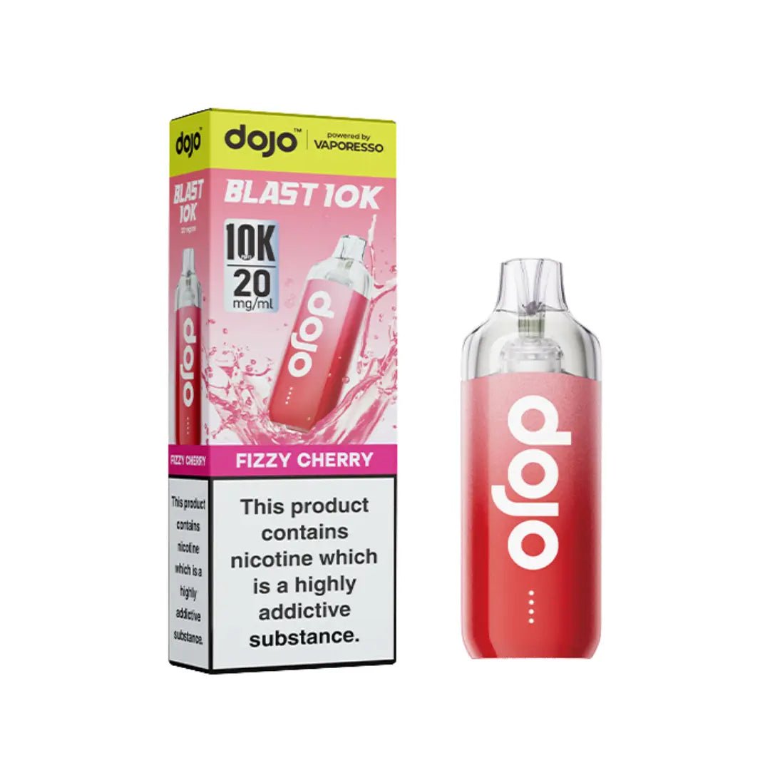 Vaporesso Dojo Blast 10k Puff Disposable Vape Pod Device - Eliquid Base - Fizzy Cherry