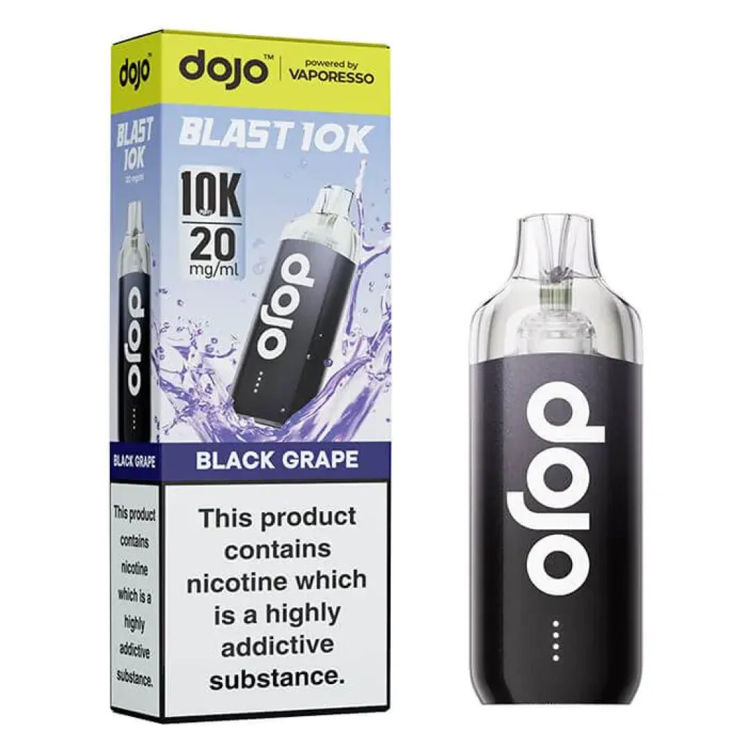 Vaporesso Dojo Blast 10k Puff Disposable Vape Pod Device - Eliquid Base - Black Grape