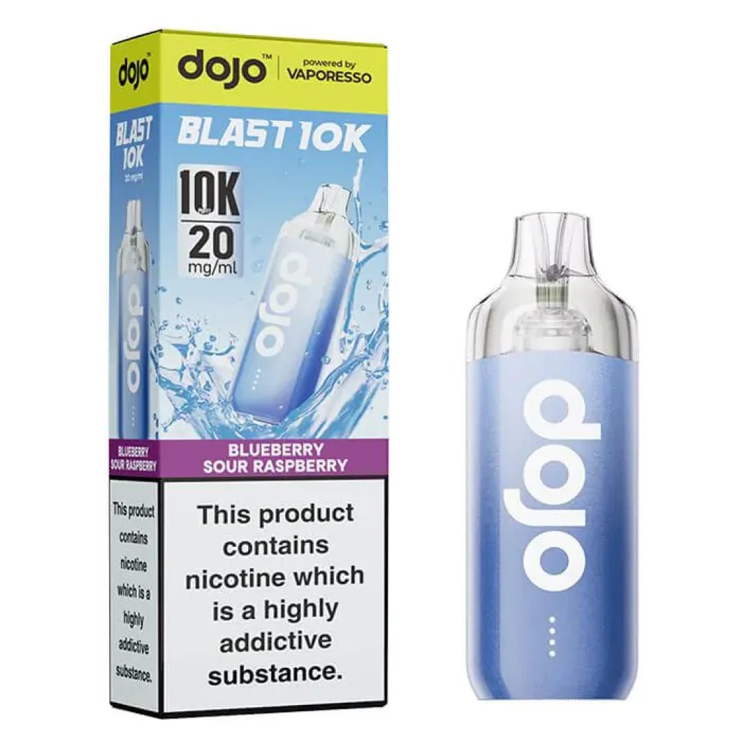 Vaporesso Dojo Blast 10k Puff Disposable Vape Pod Device - Eliquid Base - Blueberry Sour Raspberry