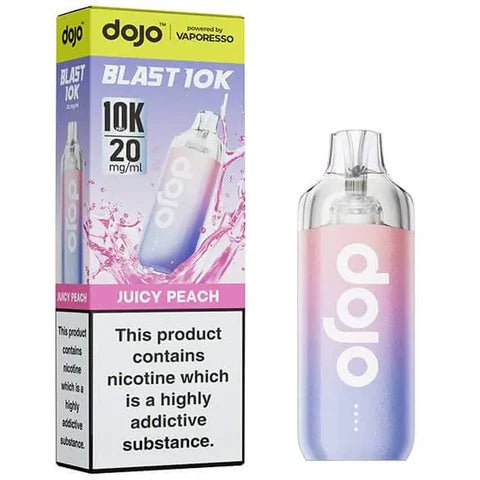 Vaporesso Dojo Blast 10k Puff Pre - Filled Replacement Pods - Eliquid Base - JUICY PEACH