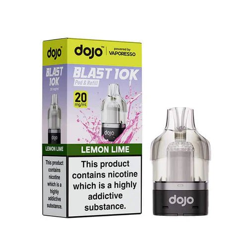 Vaporesso Dojo Blast 10k Puff Pre - Filled Replacement Pods - Eliquid Base - Lemon Lime