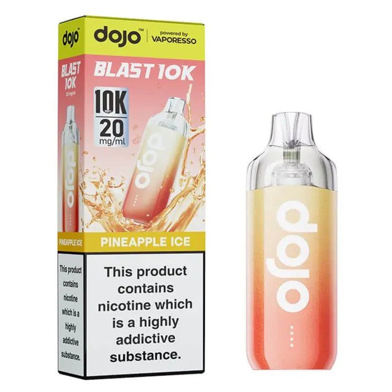 Vaporesso Dojo Blast 10k Puff Pre - Filled Replacement Pods - Eliquid Base - Pineapple Ice