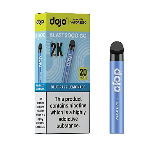 Vaporesso Dojo Blast 2000 Go Prefilled Pod Vape Kit - Pack of 5 - Eliquid Base - Blue Razz Lemonade