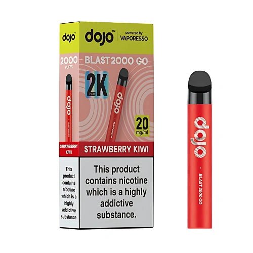 Vaporesso Dojo Blast 2000 Go Prefilled Pod Vape Kit - Pack of 5 - Eliquid Base - Strawberry Kiwi