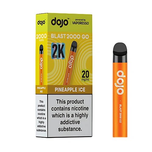 Vaporesso Dojo Blast 2000 Go Prefilled Pod Vape Kit - Pack of 5 - Eliquid Base - Pineapple Ice