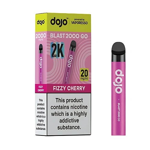 Vaporesso Dojo Blast 2000 Go Prefilled Pod Vape Kit - Pack of 5 - Eliquid Base - Fizzy Cherry
