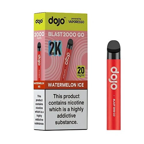 Vaporesso Dojo Blast 2000 Go Prefilled Pod Vape Kit - Pack of 5 - Eliquid Base - Watermelon Ice